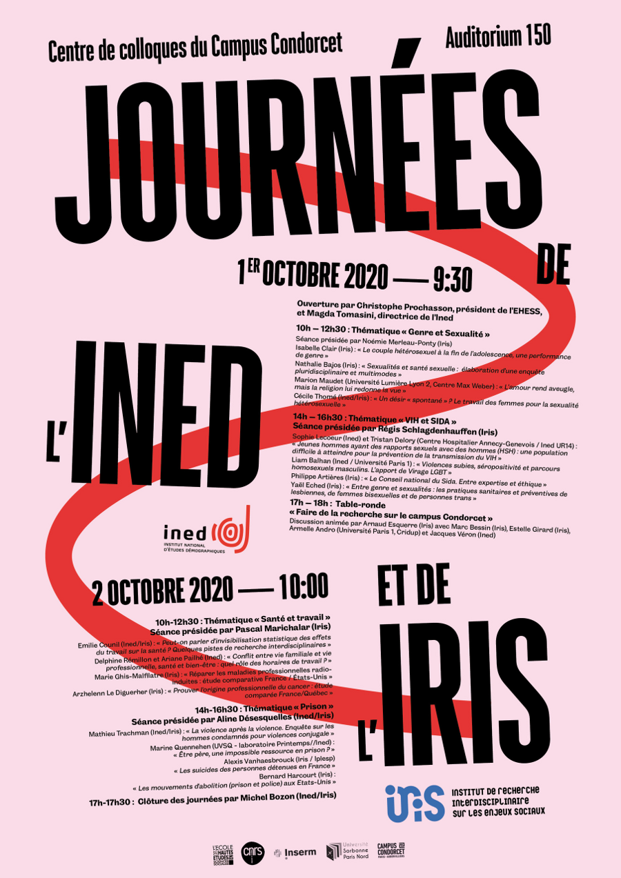 Les Journées de l'INED et de l'IRIS - 1 et 2 octobre 2020