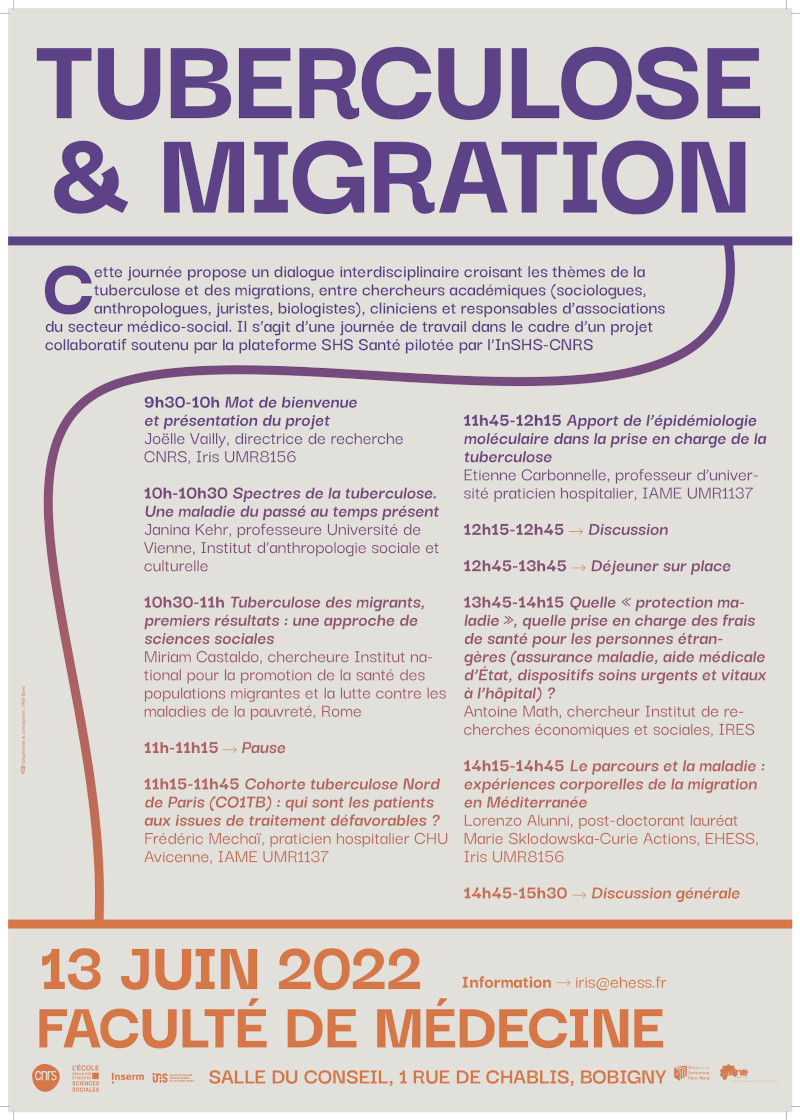 Journée d'étude > Tuberculose et Migration - 13 juin 2022