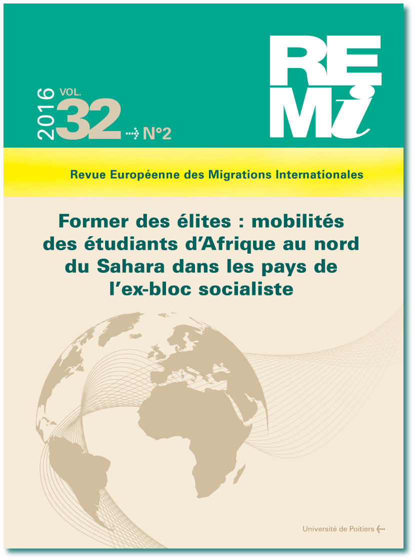 Former des élites : mobilités des étudiants d'Afrique au nord du Sahara dans les pays de l'ex-bloc socialiste