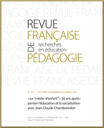 « Le “métier d’enfant” » 50 ans après : penser l’éducation et la socialisation avec Jean-Claude Chamboredon